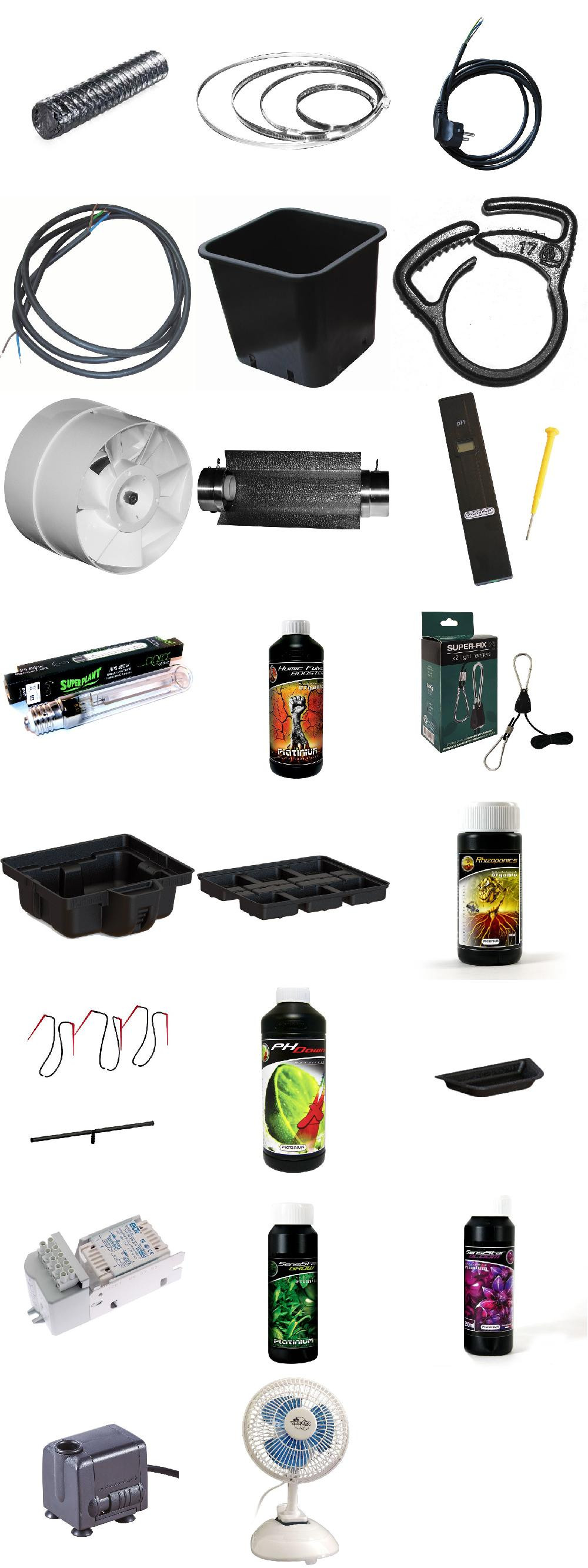 HYDRO PRO 1 400W hydroponic indoor growing pack