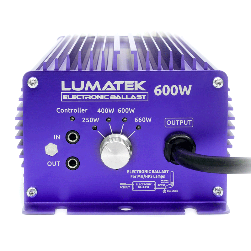 Lumatek - Ballast électronique 600W 240V HPS - MH avec dimmer , transformateur