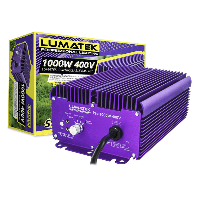Lumatek - Ballast électronique professionnel 1000W 400V Double Ended