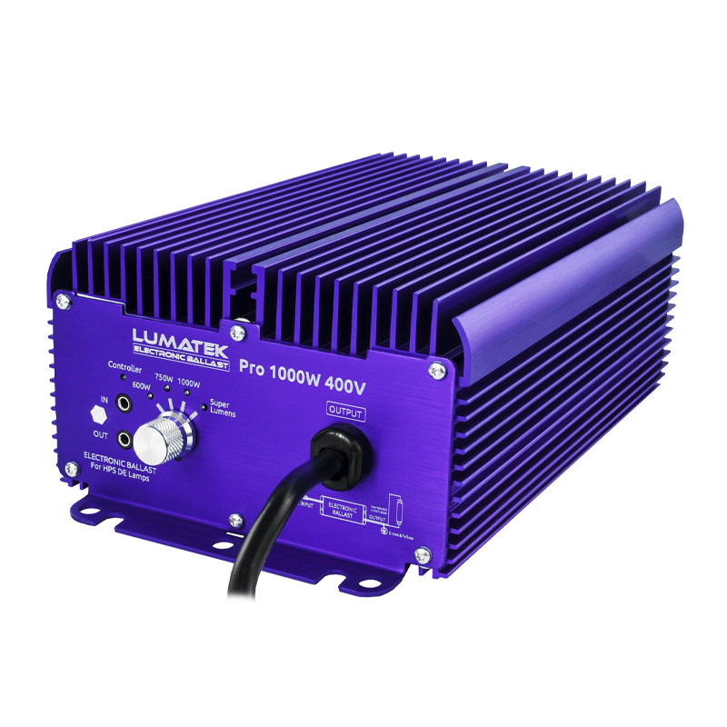 Lumatek - Balasto electrónico profesional 1000W 400V Doble Terminación