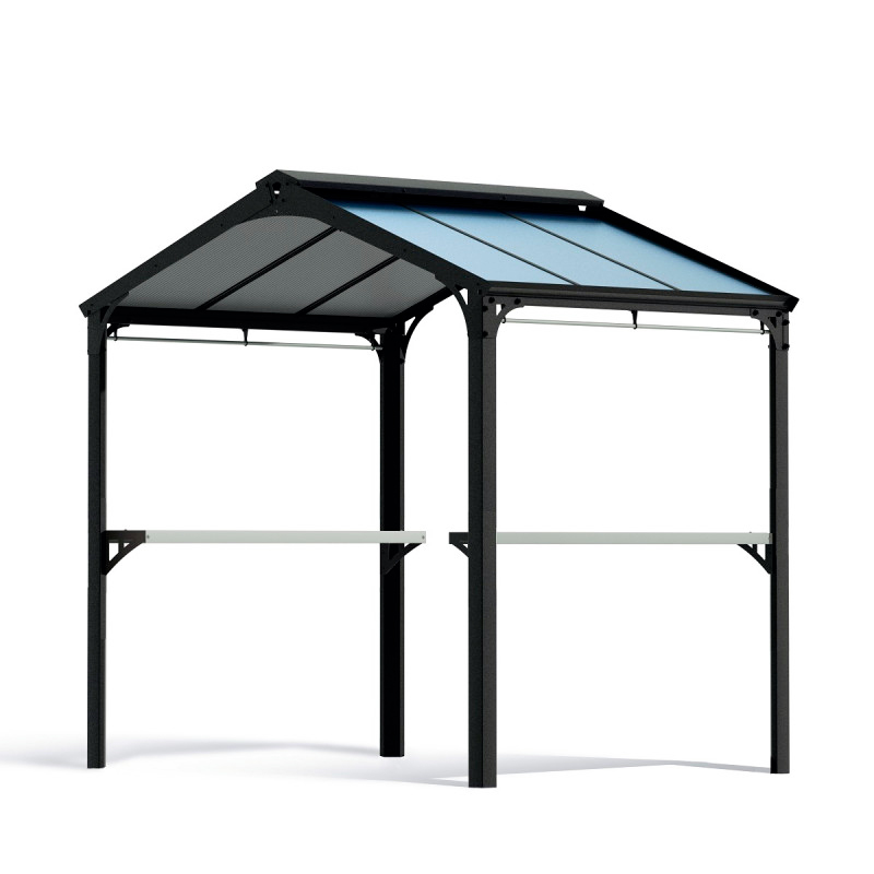 Canopia - Abri barbecue Austin 2400 - 180x284cm - Noir