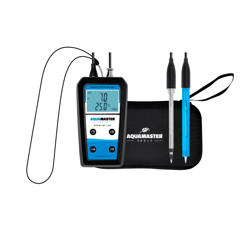 AquaMaster Tools - Testeur substrat portatif H600 Pro - pH, EC, PPM, TD