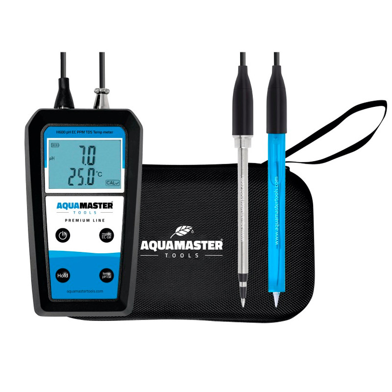 AquaMaster Tools - Testeur substrat portatif H600 Pro - pH, EC, PPM, TD