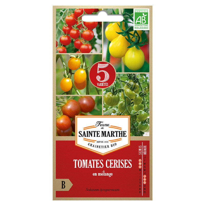 La ferme Sainte Marthe - 50 semillas AB - Mezcla de tomates cherry