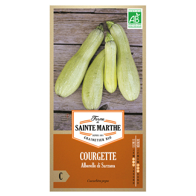 La ferme Sainte Marthe - 15 semillas AB - Calabacín Alberello Di Sarzana