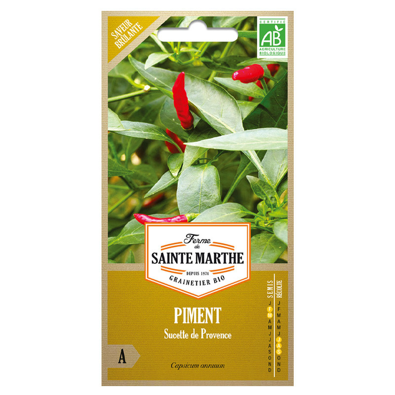 La ferme Sainte Marthe - 30 zaden AB - Piment Sucette de Provence