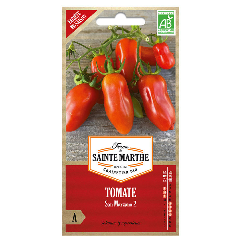 La ferme Sainte Marthe - 50 graines AB - Tomate San Marzano