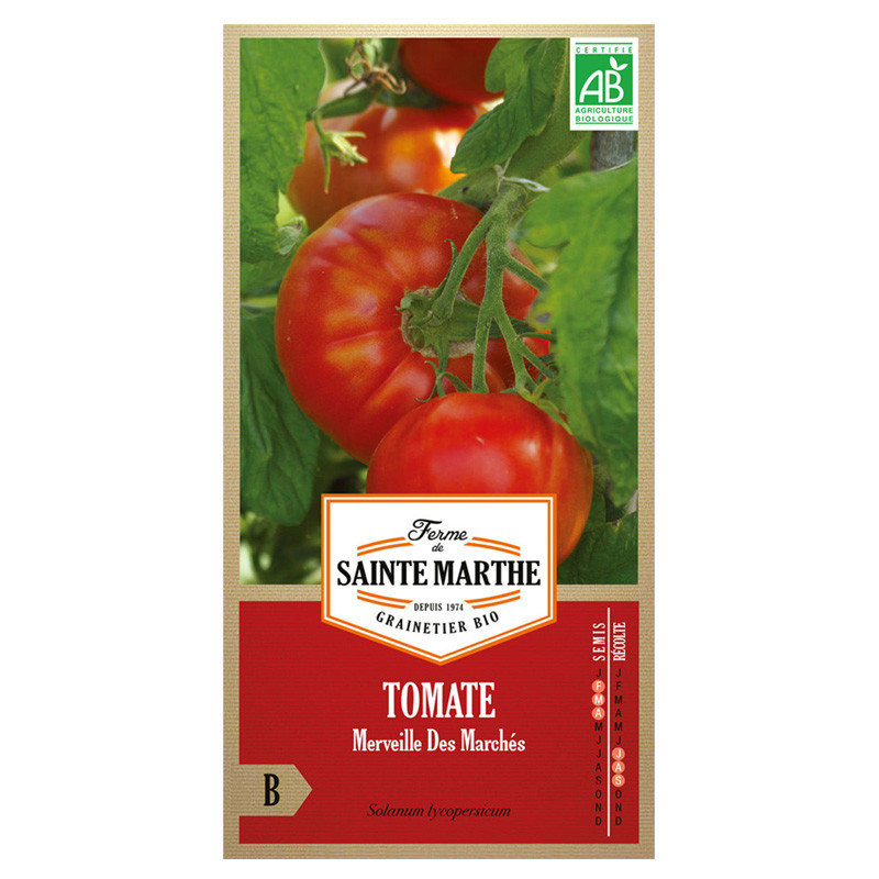 La ferme Sainte Marthe - 50 graines AB - Tomate Merveille des Marchés