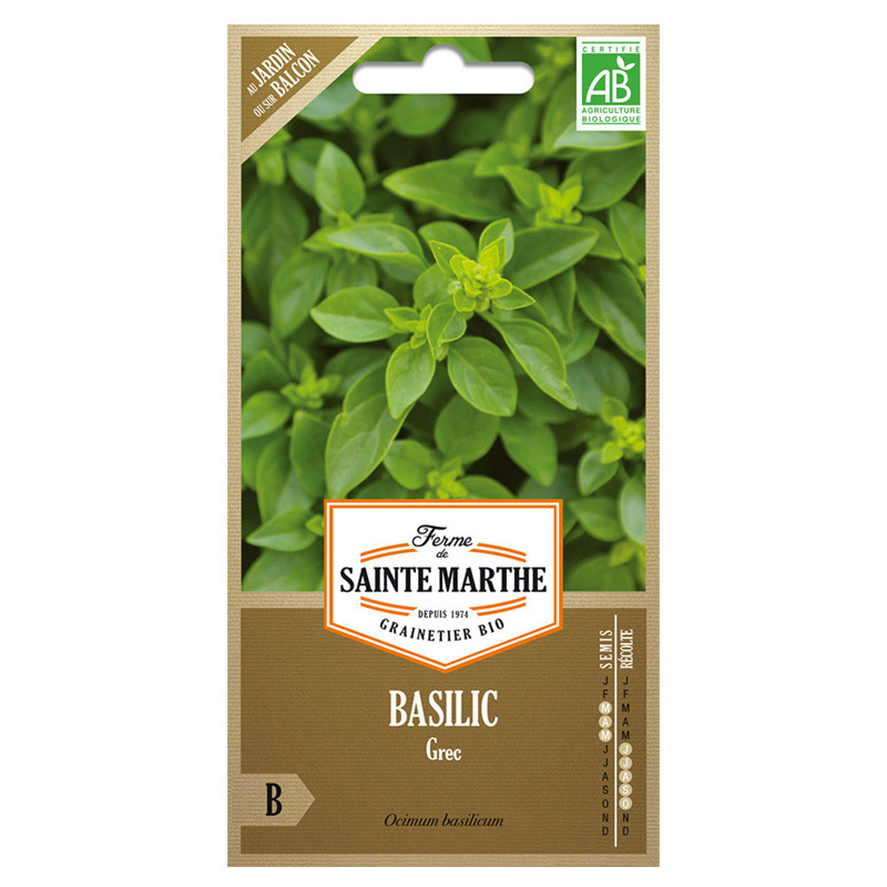La ferme Sainte Marthe - 200 seeds AB - Greek basil