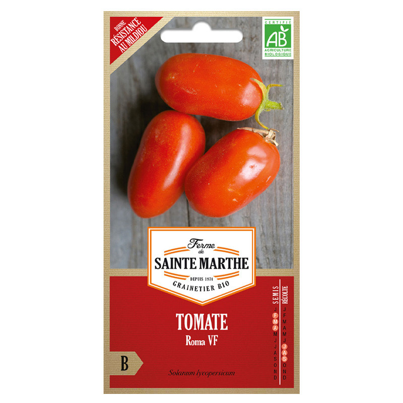 La ferme Sainte Marthe - 50 semillas AB - Tomate Roma VF