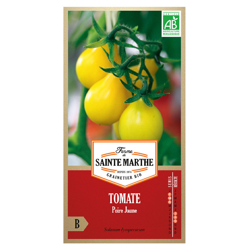 La ferme Sainte Marthe - 50 seeds AB - Yellow Pear Tomato