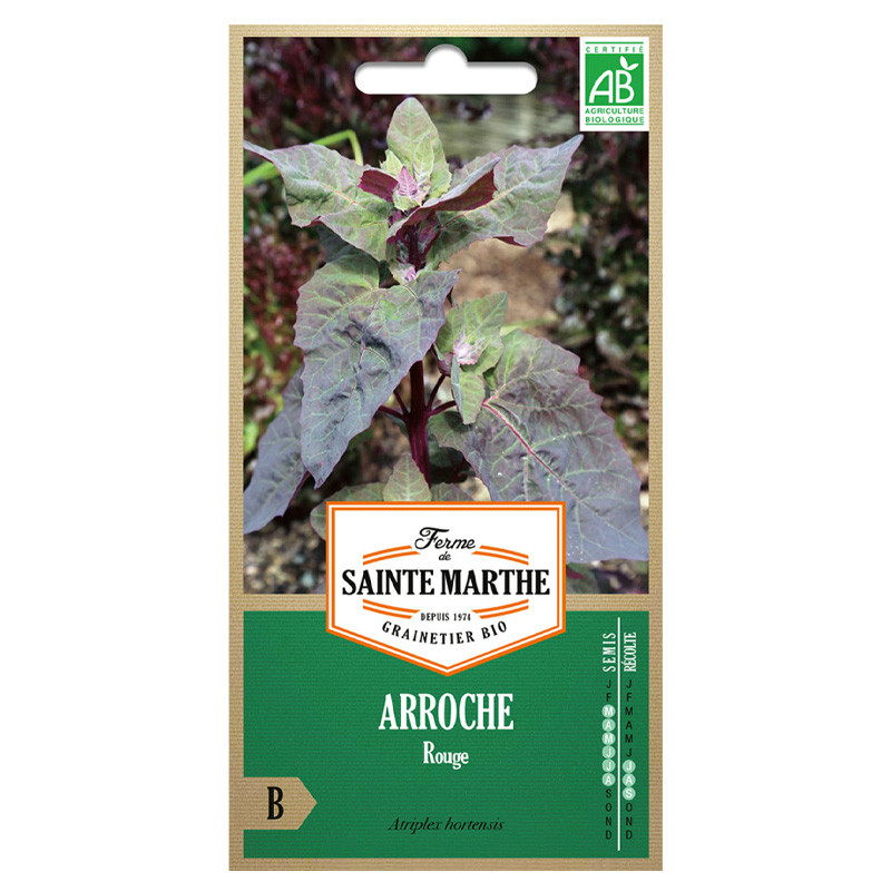 La ferme Sainte Marthe - 500 graines AB - Arroche rouge