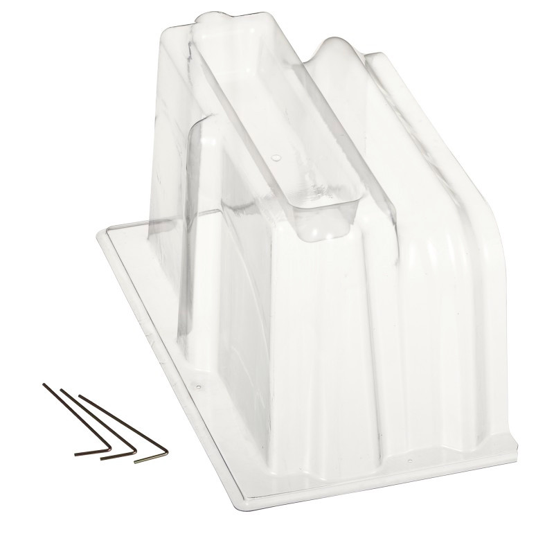 Nature - Embout de fermeture pour serre tunnel - 22x21.5x40cm