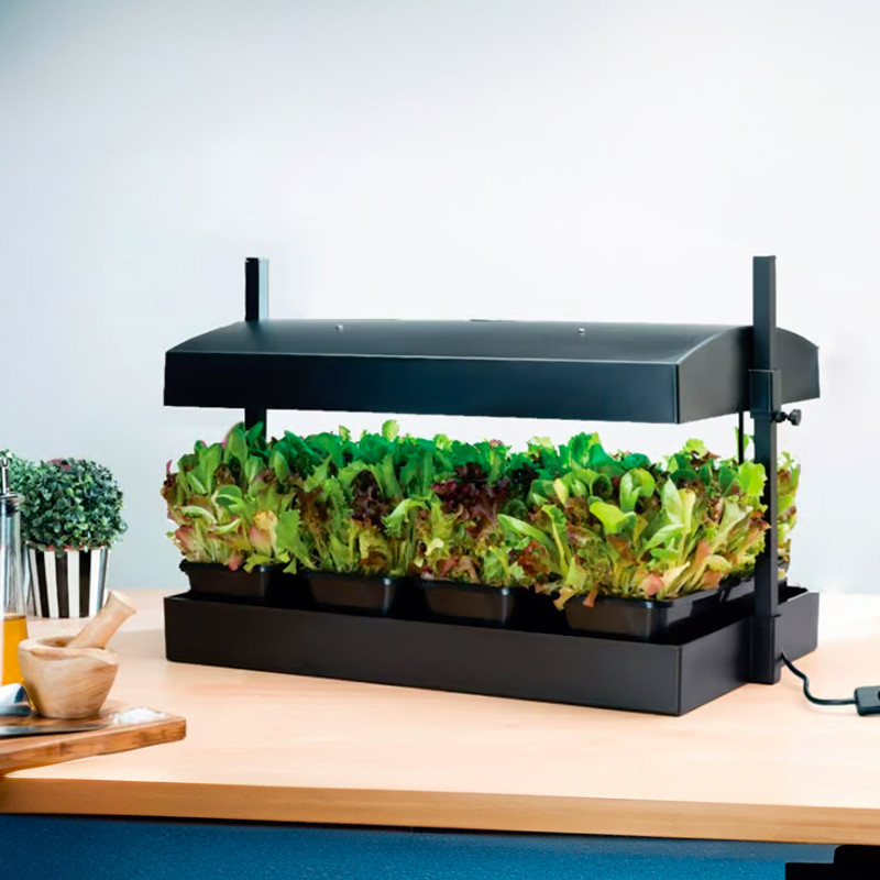 Garland - Minituin met 2x16W led-rails - zwart
