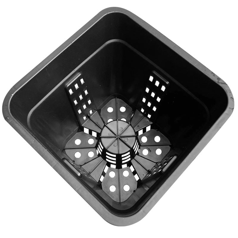 Aéro pot spécial drainage - 18L - 30.5x30.5x31.6cm - Noir