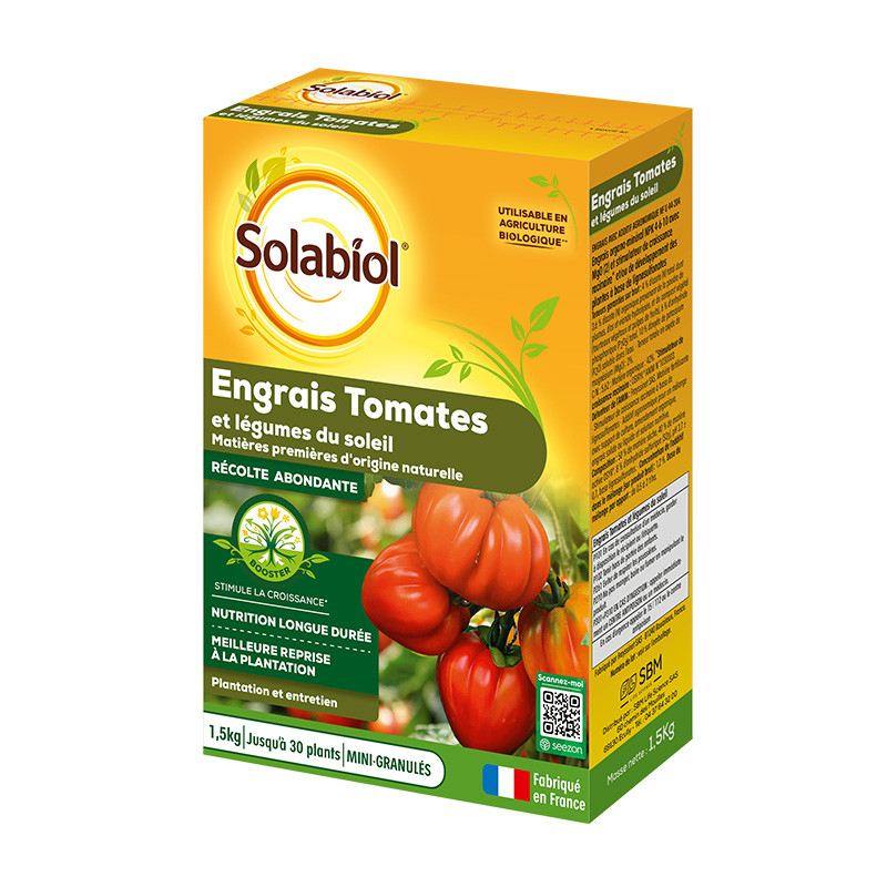 Solabiol - Tomato and Sun Vegetable Fertilizer - 1.5kg