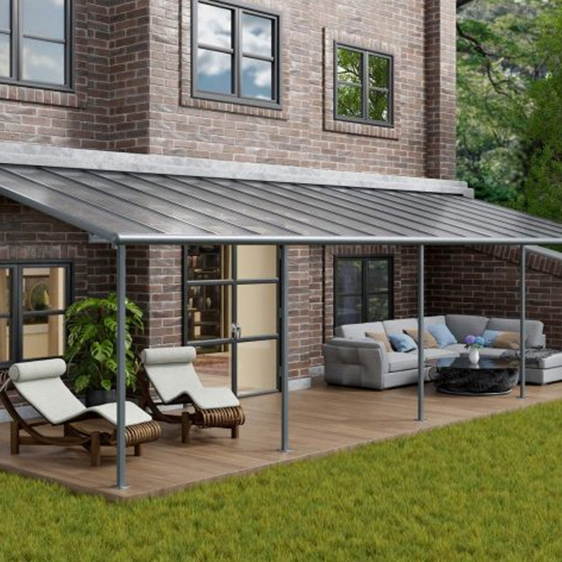 Canopia - Pergola Sierra - 3X9.7M - Gris clair