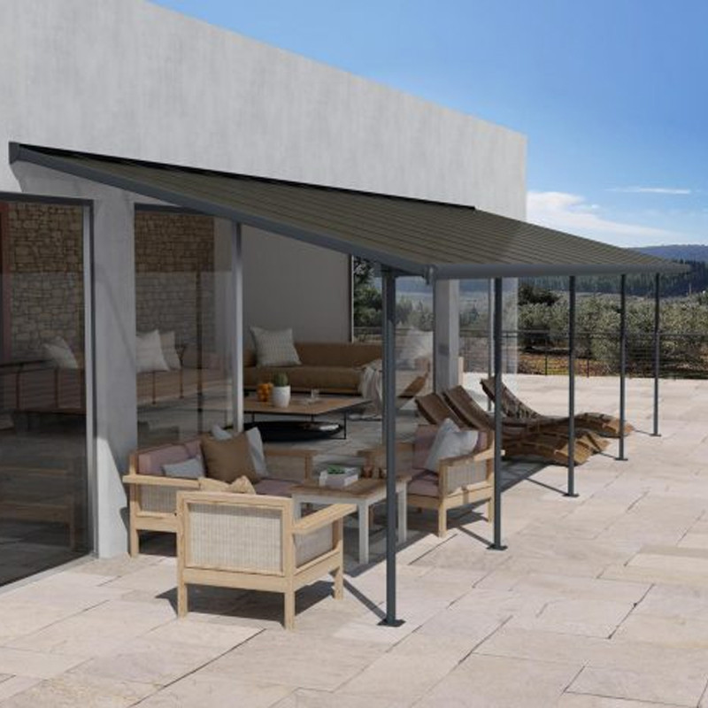 Canopia - Sierra pergola - 3X8.6M - Lichtgrijs