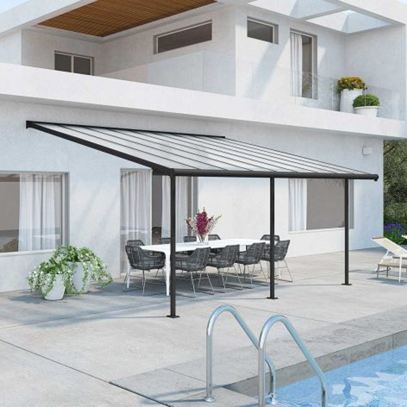 Canopia - Sierra Pergola - 3X5.6M - Light grey