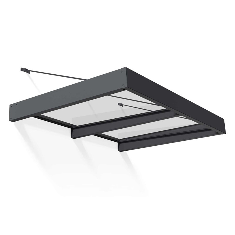 Canopia - Dossel para portas - 192x140cm - Sophia XL 2000 - Cinzento claro