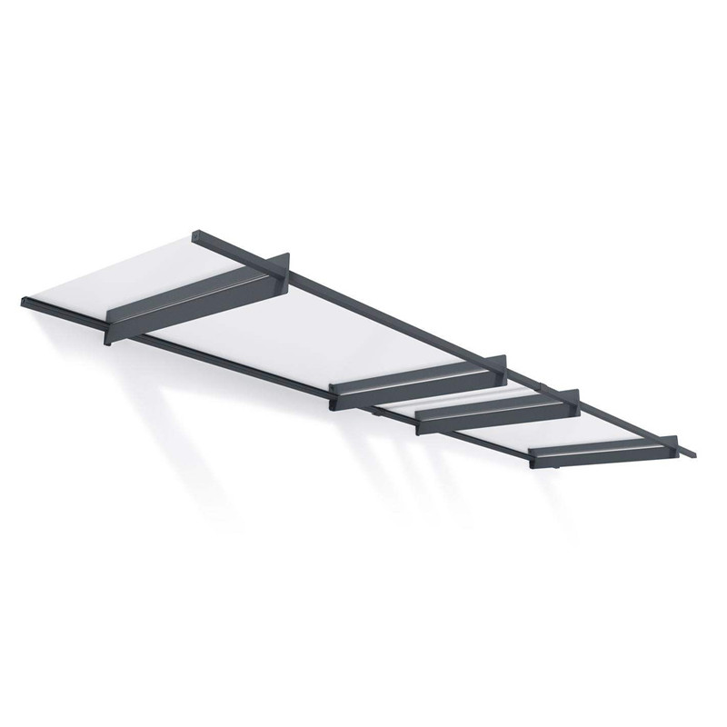Canopia - Marquise de porte - 411x94cm - Nancy 4100 - Gris clair