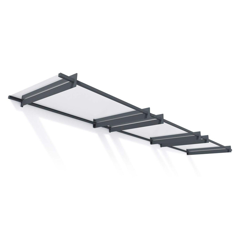 Canopia - Marquise de porte - 452x94cm - Nancy 4500 - Gris clair