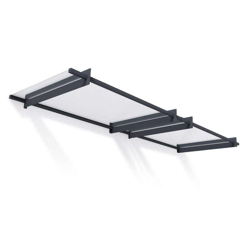 Canopia - Marquise de porte - 301x94cm - Nancy 3000 - Gris clair