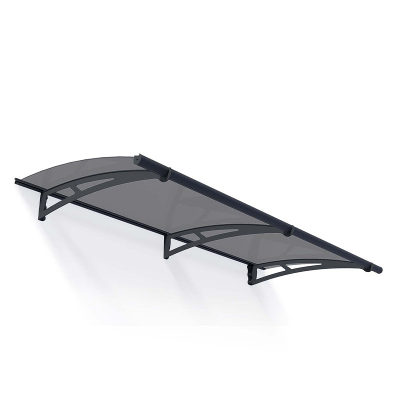 Canopia - Marquise de porte - 205,5x91,5cm - Aquila 2050 - Gris solaire