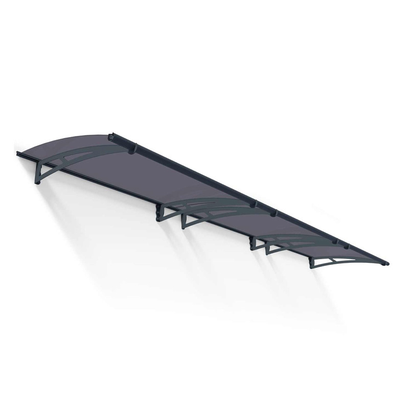 Canopia - Marquise de porte - 453,5x91,5cm - Aquila 4500 - Gris solaire