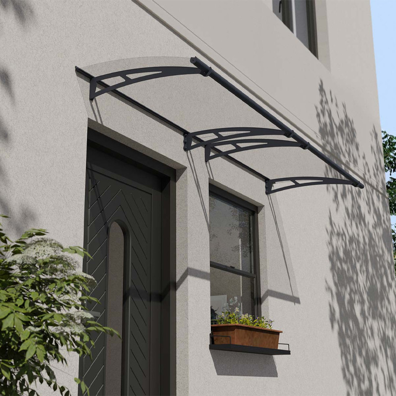 Canopia - Tettoia per porta - 302x91,5cm - Aquila 3000 - Grigio solare