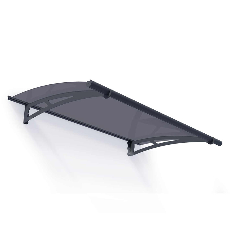 Canopia - Marquise de porte - 150,5x91,5cm - Aquila 1500 - Gris solaire