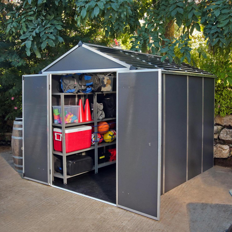 Canopia - Gartenhaus - 185x304cm - Rubicon - Dunkelgrau