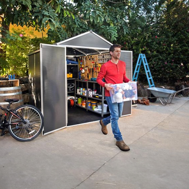 Canopia - Garden shed - 185x229cm - Rubicon - Dark grey