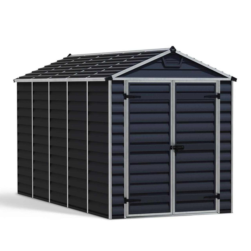 Canopia - Abris de jardin - 185x379cm - Skylight - Gris foncé - 2 BOX