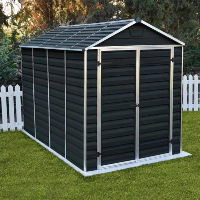 Canopia - Telheiro de jardim - 185x304cm - Claraboia - Cinzento escuro - 2 CAIXAS