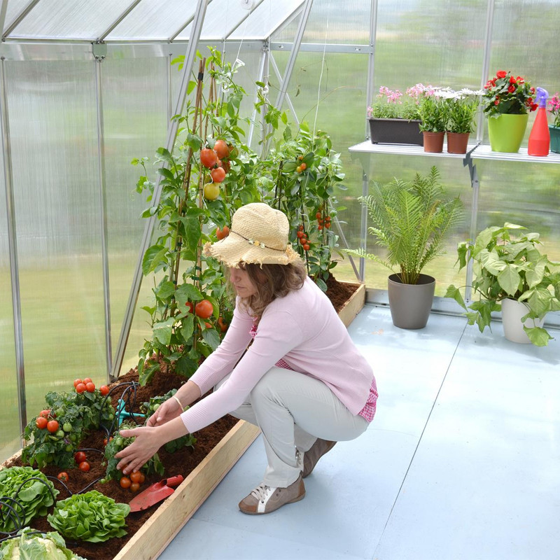 Canopia - Garden greenhouse - 244x607 - Essence - Argent