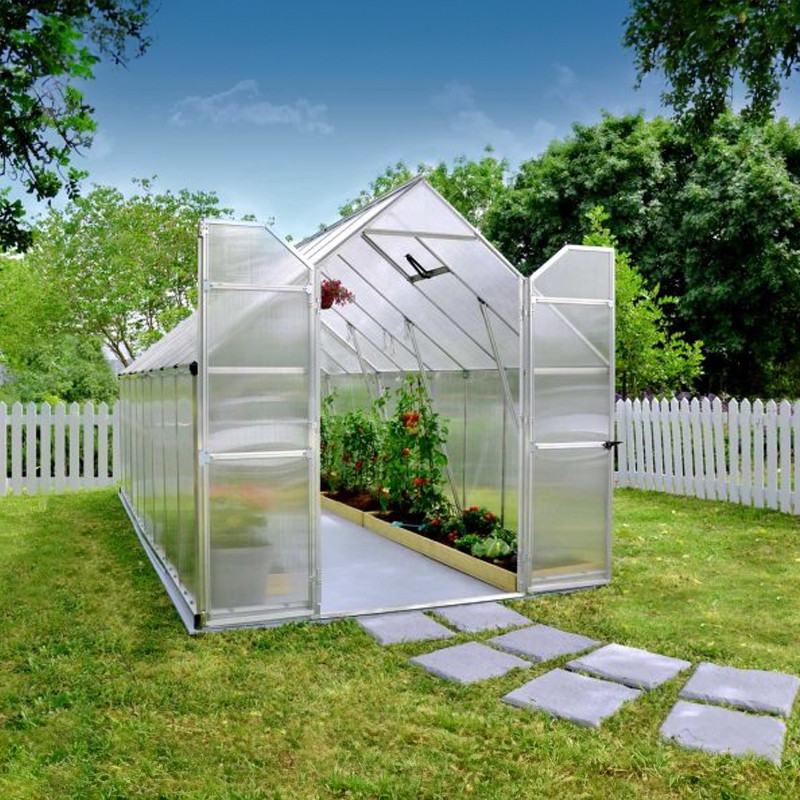Canopia - Serre de jardin - 244x487 - Essence - Argent