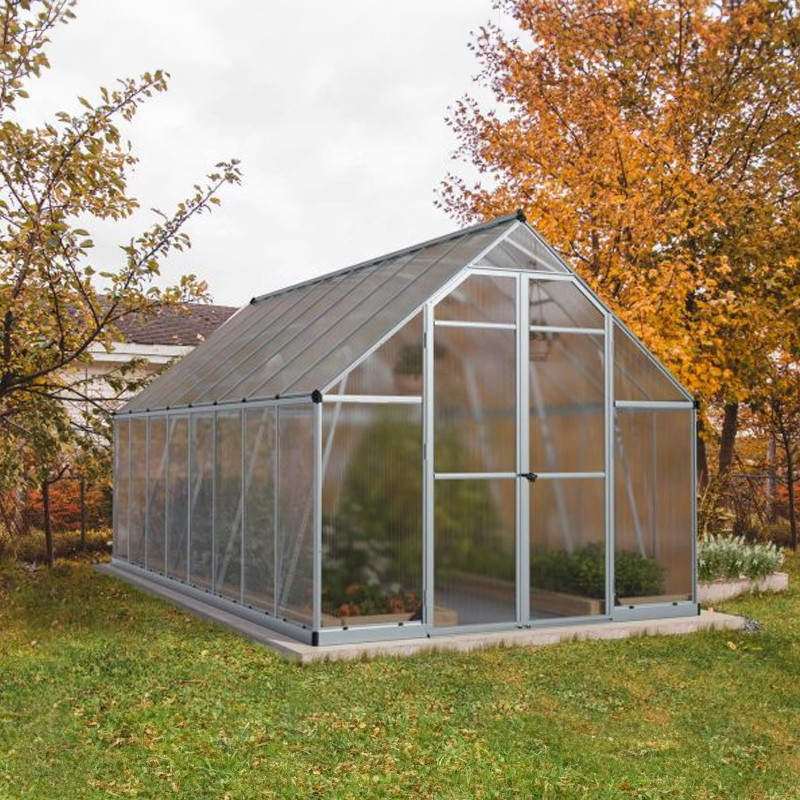Canopia - Serre de jardin - 244x487 - Essence - Argent