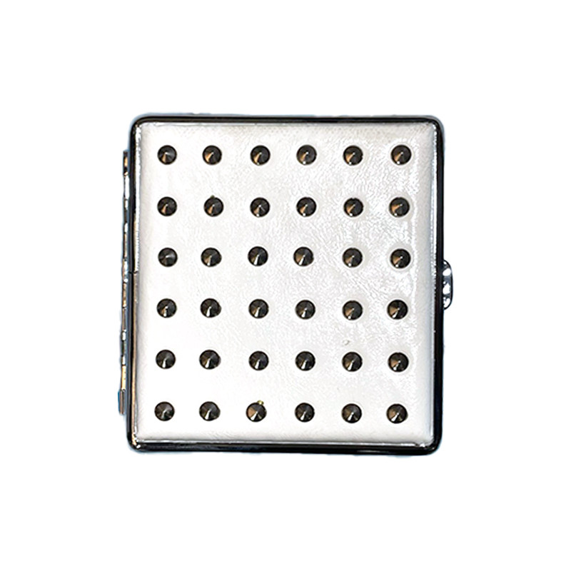 Champ - Etui A 20 Cigarettes ''Rivet'' Dl-8 - Blanc