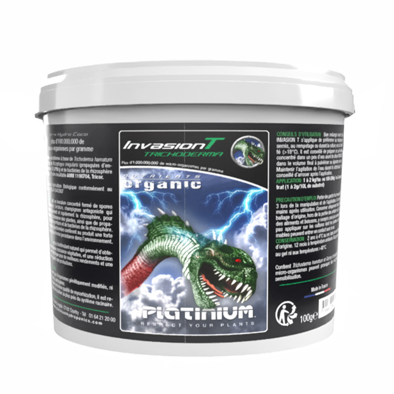 Platinium - Invasion T 100g - Trichoderma hamatum - Terre - Hydro - Coco