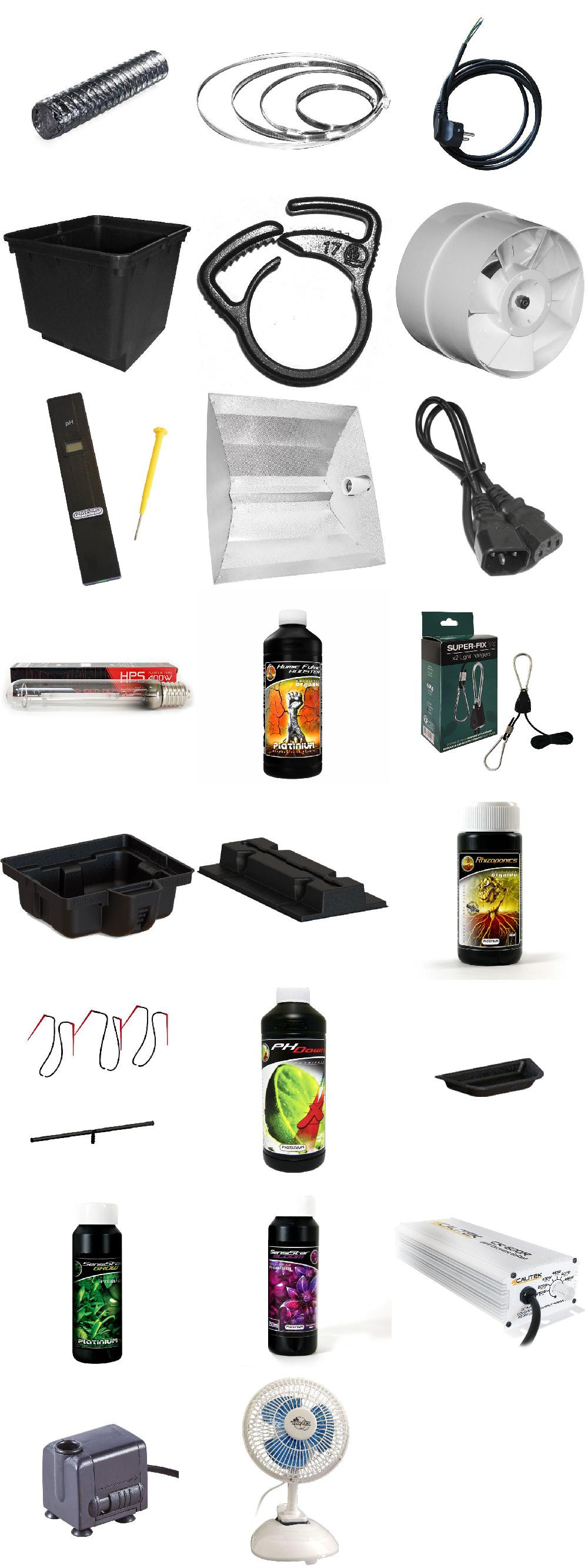 HYDRO MASTER 1 400W hydroponic indoor growing pack