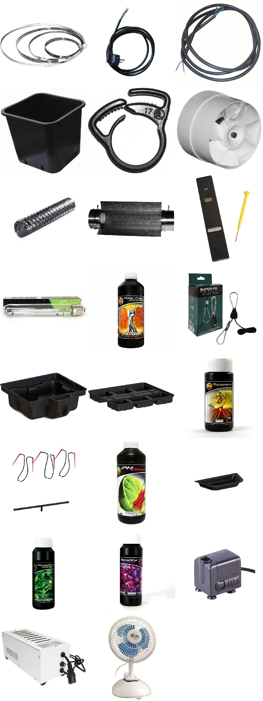 HYDRO PRO 1 600W hydroponic indoor growing pack