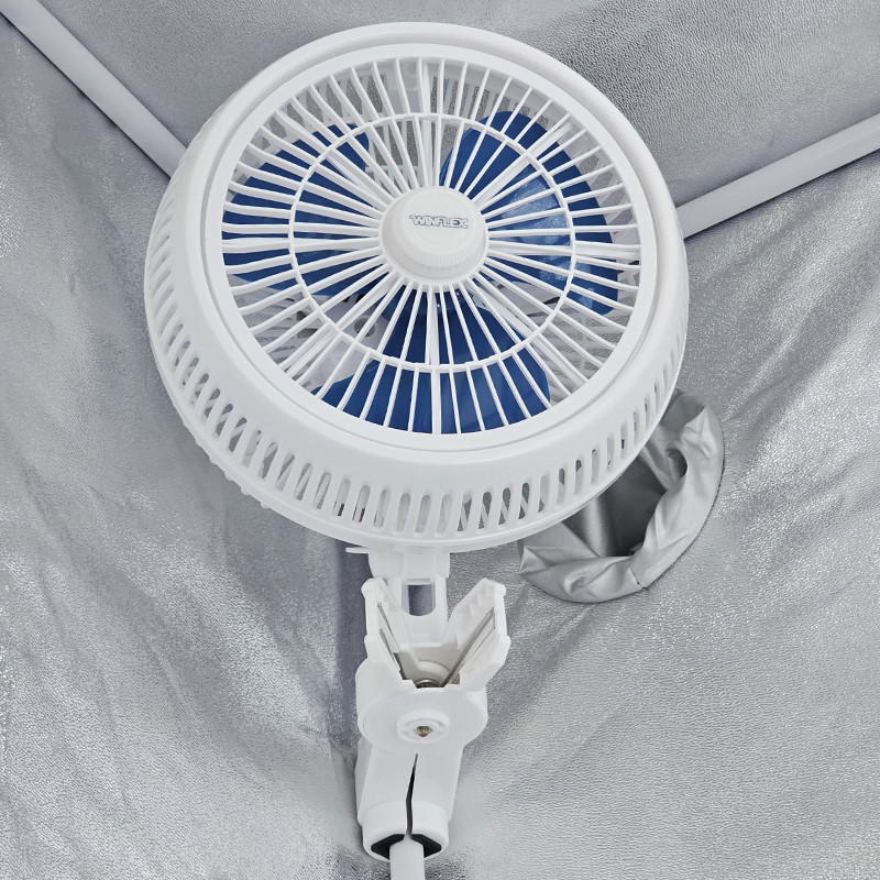 Winflex - Ventilatore a doppia oscillazione Clipfan - 2 clip - 25cm 20W