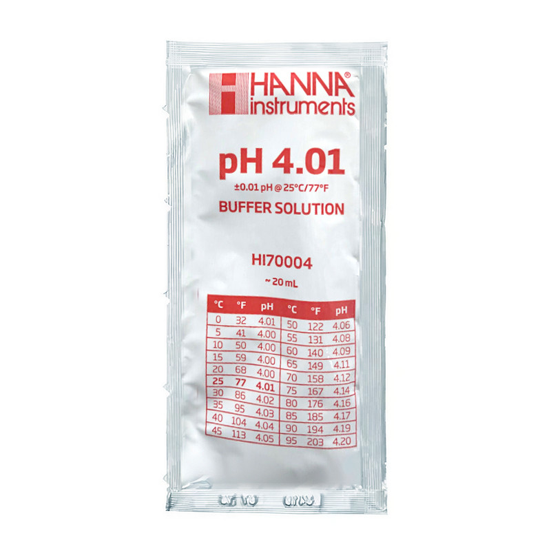 Hanna - Solution de calibrage pH 4.01- Sachet de 20ml