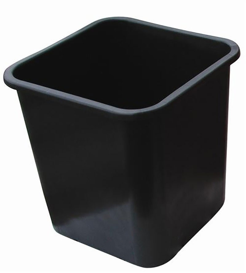 Nuova Pasquini - Pot carré noir 28.5 x 28.5 x 28.4 14L