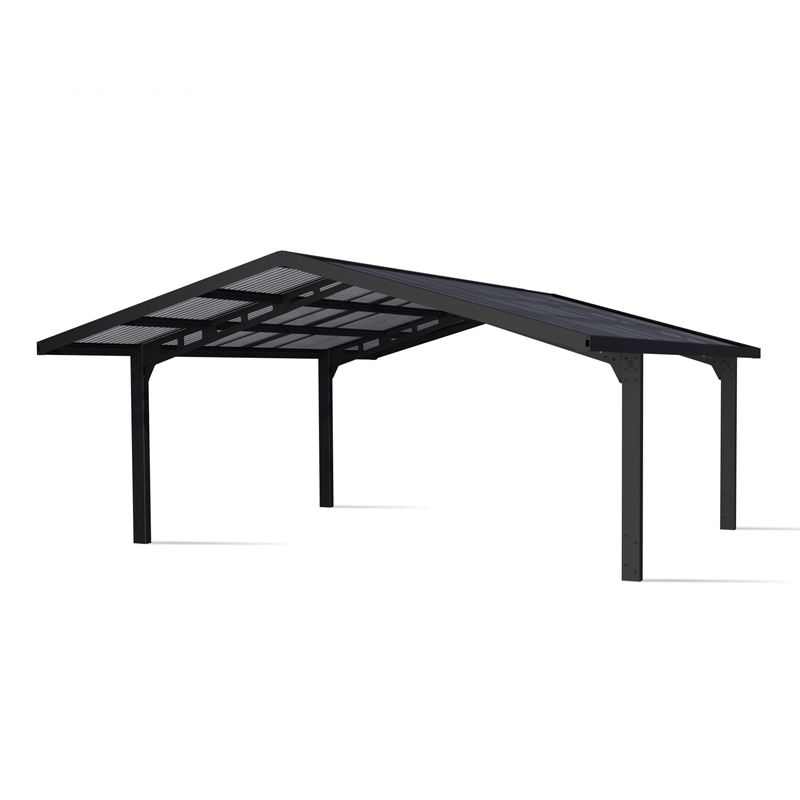 Canopia - Carport double Sydney Arch Black Apex - 5.4 x 5.9 m