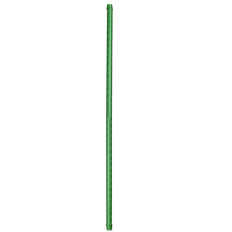 Tuteur droit acier plastifié vert cranté - H90 cm x Ø8 mm
