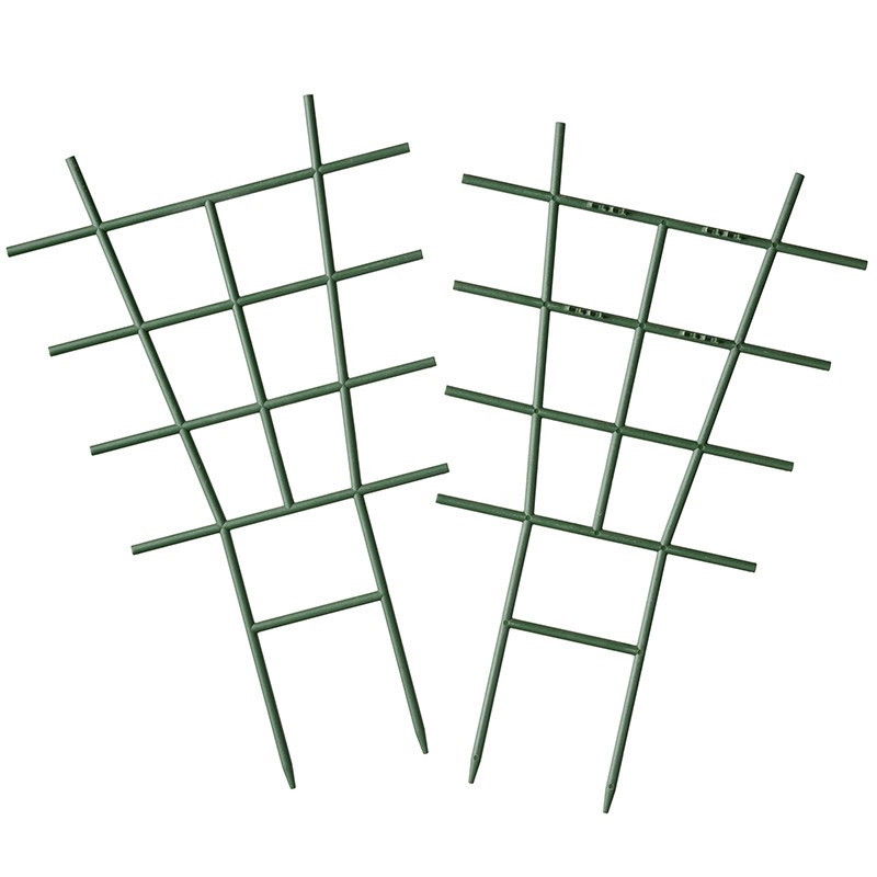 tuteurs 2 échelles verte emboîtable pour plantes grimpantes 37x23cm
