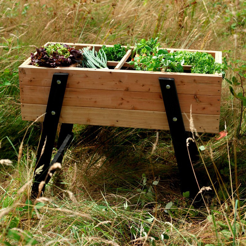 Pine wood garden Class 3 on Ventoux stand - 100x55x78cm