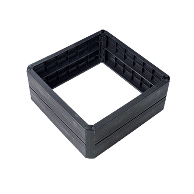 Ergo Quadro S - Kunststof tuin met 4 wanden: 60cm x 60cm x 25cm
